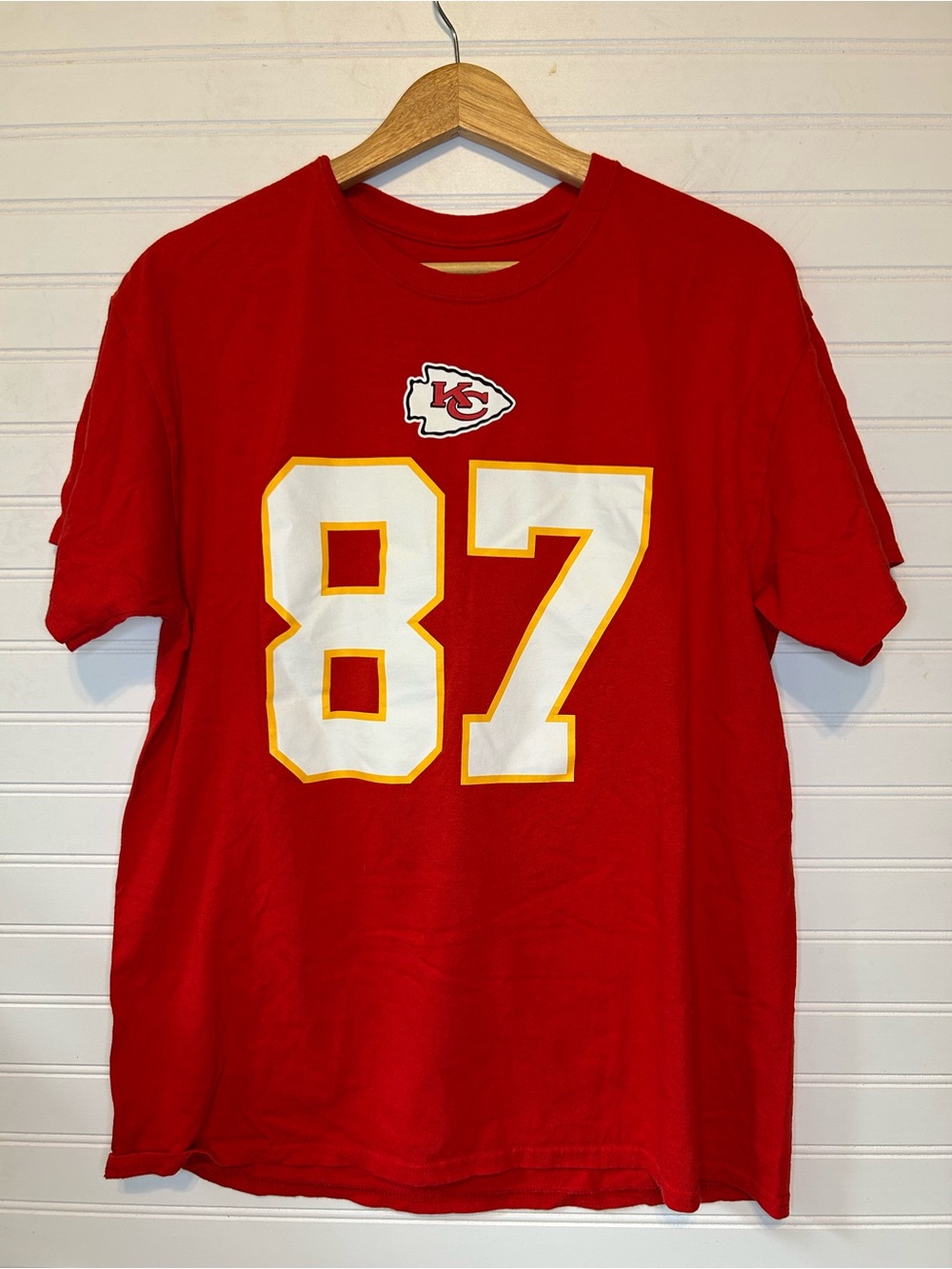 NFL Kansas City Chiefs Travis Kelce #87 Jersey T-Shirt - Large